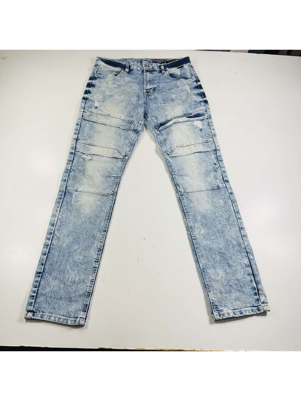 South Pole Stacked Skinny Jeans Light Wash Men’s Size 34x32